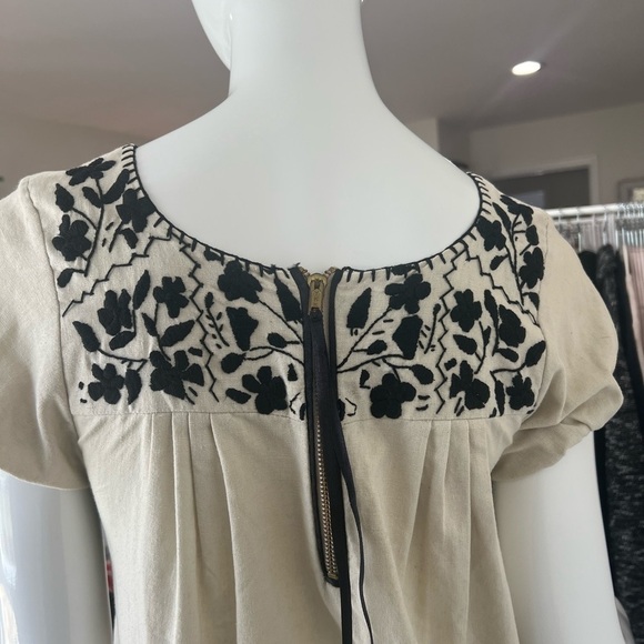 Lerario Beatriz Embroidered Mini Dress Tunic - Picture 7 of 13